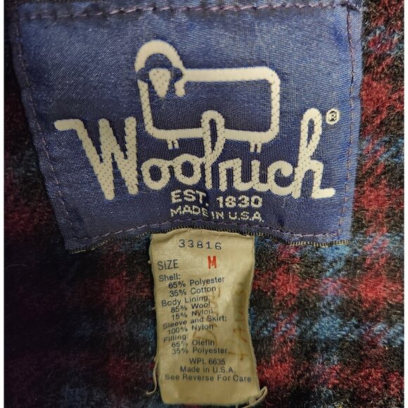 Vintage Woolrich Jacket Mens M Teal Thermal Insulated No Hood - READ - Picture 5 of 7